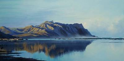 "Cape Turnagain Southern Hawkes Bay" - Painting by Susan Higginson, an artist from Hawke's Bay, New Zealand.