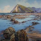 Shoal Beach - Central Hawkes Bay. Have revisited this painting as I wasnt 100% happy. Please view in