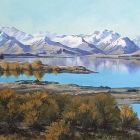 Lake Tekapo on the road past St John's Observatory